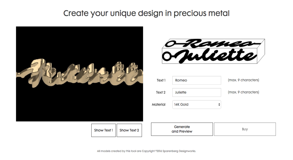 Designing personalized Twine jewelry